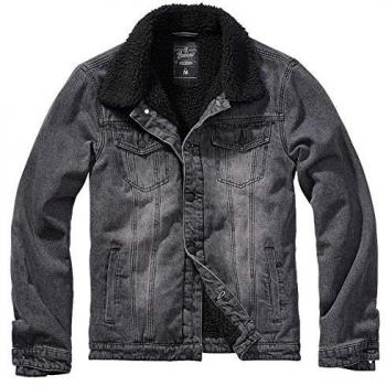 Veste en denim Sherpa Brandit noire taille M