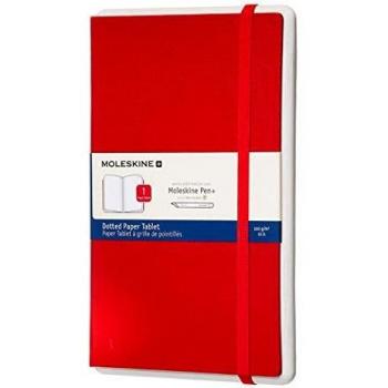 Moleskine Smart Writing Set, Large, Dotted, Red, Hard Cover