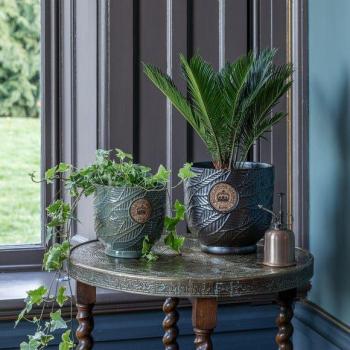 Kew Leaf Embossed Cork Planter Pot
