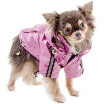 Ancol Small Bite Waterproof Mac with Hood, X-Small, Pink