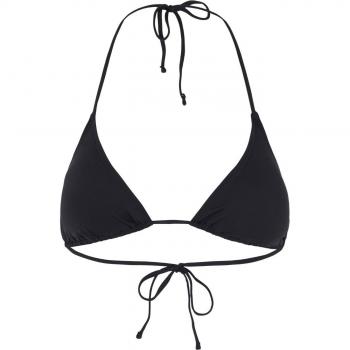 Top de bikini Pieces Baomi para mujer, tirantes ajustables, negro