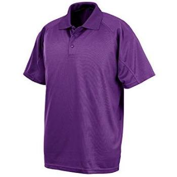 Spiro Impact Performance Aircool Polo Shirt, Purple XL