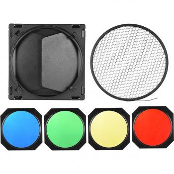 Pantalla de Lámpara 18 cm con Filtro Gel Godox BD-04 – Barrera y Rejilla