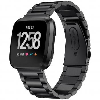 XIHAMA Bracelet de Remplacement en Acier Inoxydable pour Fitbit Versa