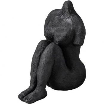 Mette Ditmer Skulptur Sitzende Frau in Schwarz