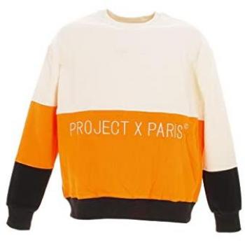 Herren Rundhals-Pullover in Orange von Project X Paris