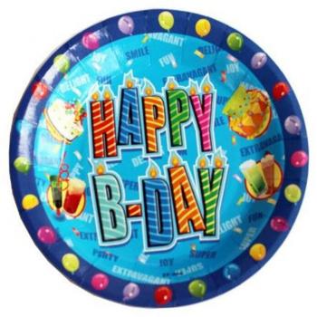 BXLYY Cartoon Party Plates for Children