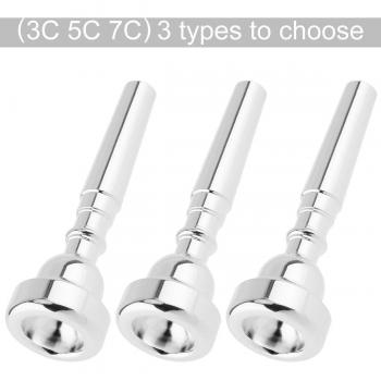 Silver Plated Trumpet Mouthpiece 3C