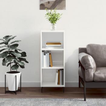 34.5x32.5x90 cm High Gloss White Sideboard
