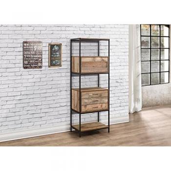 Birlea Urban Brown 3 Drawer Shelving Unit