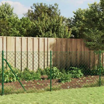 Valla de malla de brida verde de 1,1x10 m