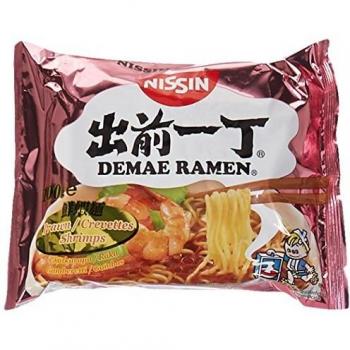 Nissin Udon Noodle Soup Instant Ramen with Shrimp Flavors