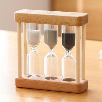 1/3/5 Minuten Sanduhr aus Glas