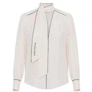 Camicia Elisa Franchi Donna Avorio Regular Fit