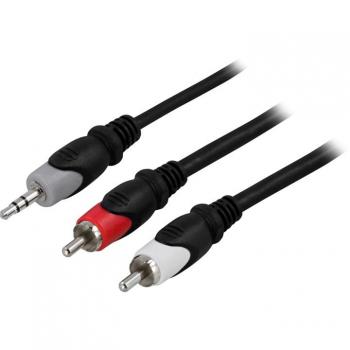 Cavo Audio Deltaco MM‑141 3 m 3,5 mm 2 RCA in Colori