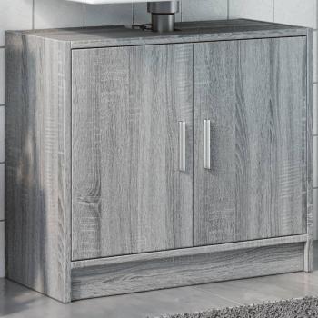 Sink Cabinet 63x29x55 cm Grey Sonoma vidaXL