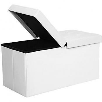 White Flip‑Over Ottoman Bench