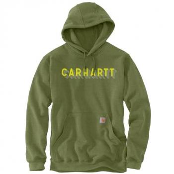 Carhartt Sweat à Capuche Rain Defender Logo Graphique Vert Taille S