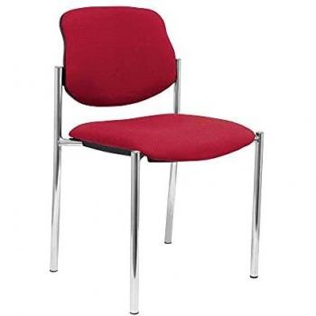Silla de Recepción Villalgordo P&C BALI933 Símil Piel Granate