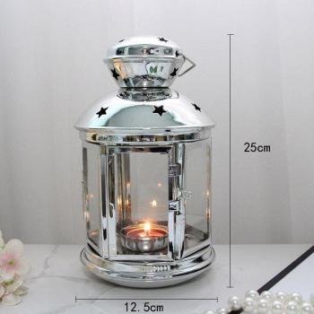 Electroplate Hanging Tealight Lantern