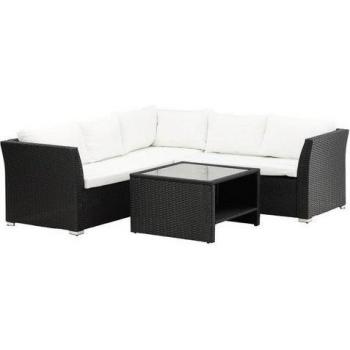 Venture Home Loungeset Haiti in Schwarz und Weiß