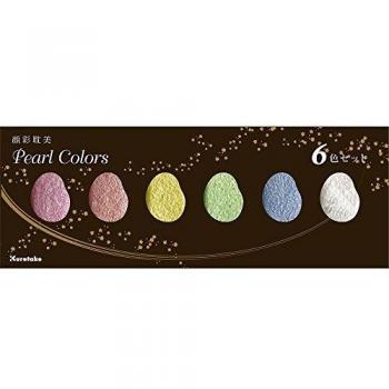 GANSAI ACUARELA GODET CAJA SURTIDO 6 COLORES PERLADOS PEARL COLORS