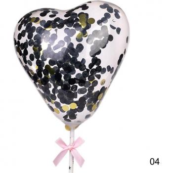 Wedding Decor Heart Confetti Balloons