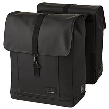 Agu Borsa a Bisaccia JAXX II Nero 1L con Doppia Tasca e Spallaccio 13x36x30 cm