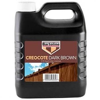 Bartoline Creocote Oil Based Timber Treatment Light Brown Creosote 2 x 4 Litre