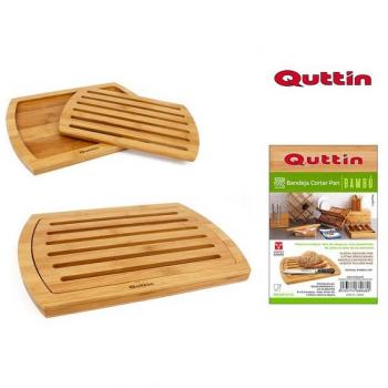 Tabla Corta Pan C/bandej Bambu 36x25 Cm