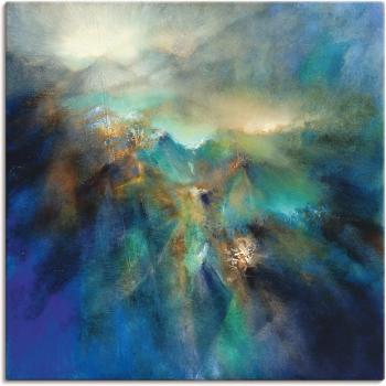 ARTLAND Wandbild Über allen Gipfeln, stilvolle Landschaft, 70 cm x 70 cm