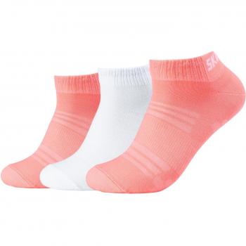 Skechers 3PPK Ventilación en Malla: Medias Unisex Rosa