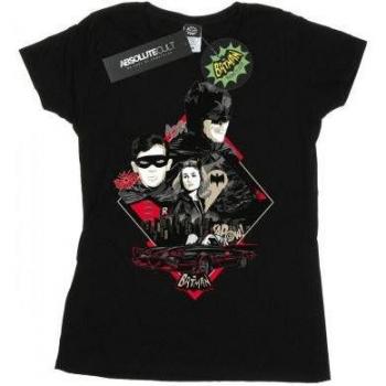 DC Comics Women's Batman TV Series Skyline T-Shirt L Black