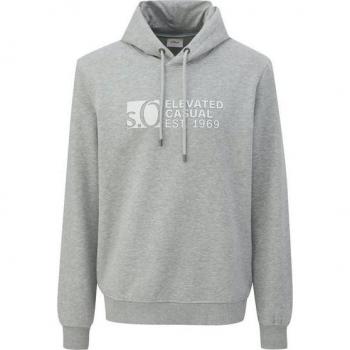 S.Oliver Hoodie „Logo‑Front“ – Grau, Extra Large