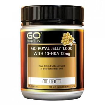 GO Healthy Cápsulas de Geléia Real 1.000mg com 10-HDA