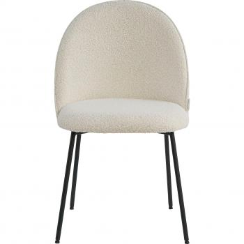 TOM TAILOR HOME Designstuhl (Set, 2 St), Bouclé-Optik, abgerundete Rückenlehne