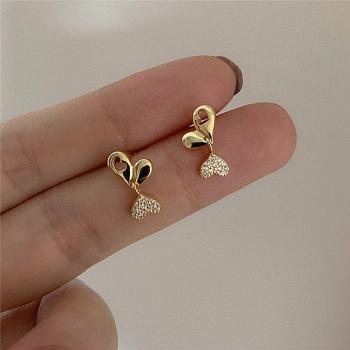 Hollow Heart Stud Earrings for Women