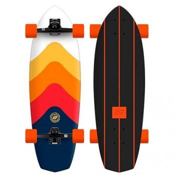 Surfskate Hydroponic Fish 31.5'' Vortex 2.0 Giallo Rosso
