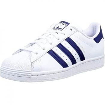 Adidas Superstar, Scarpe Unisex-Bambini e Ragazzi, Ftwr White Night Sky, 38 2/3 EU