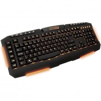 Teclado Nox Konker Negro RGB Naranja