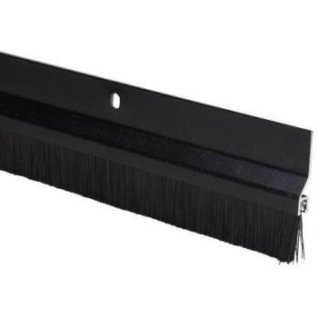 Burlete de Aluminio Negro 1m con Fleco FSK