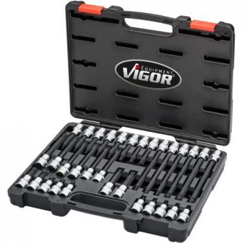Juego de llaves de vaso destornillador T VIGOR V7917