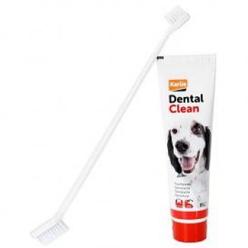 Flamingo Cepillo y Pasta Dentífrica para Perros