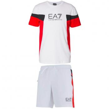Conjunto de Verano Blanco EA7 Armani para Hombre