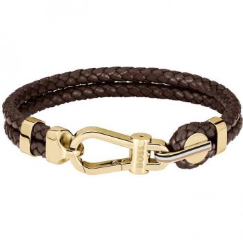BOSS Herrenlederarmband Ares Prime – 1580700M