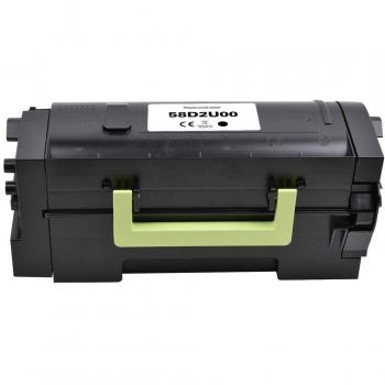 Renkforce Ersatztoner für Lexmark 58D2U00 – Schwarzer Toner, 55 000 Seiten