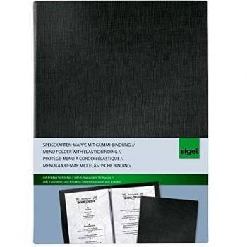 Sigel Cartellina portamenù SM110 Nero 1 pz