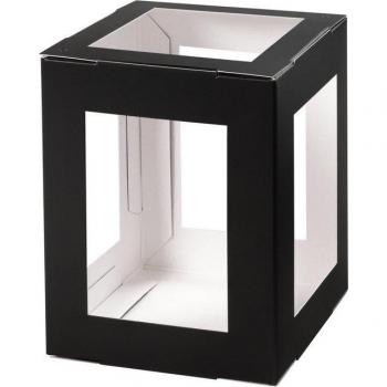 Laternen-Rohling Eckig – VBS 13,5 × 13,5 cm – Schwarz