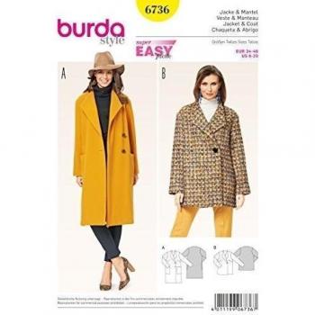 Gabardina Blanca 6736 Patrón para Mujer