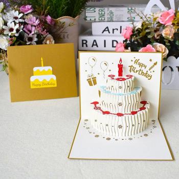 3D Pop-Up Birthday Card for Kids and Adults